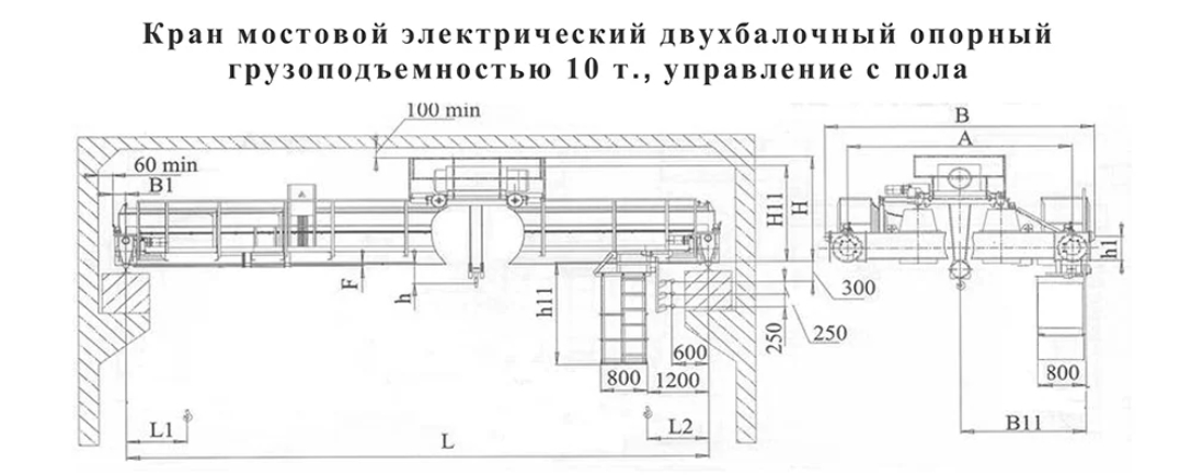 Кран мостовой опорный 10 т: выбор, эксплуатация и безопасность